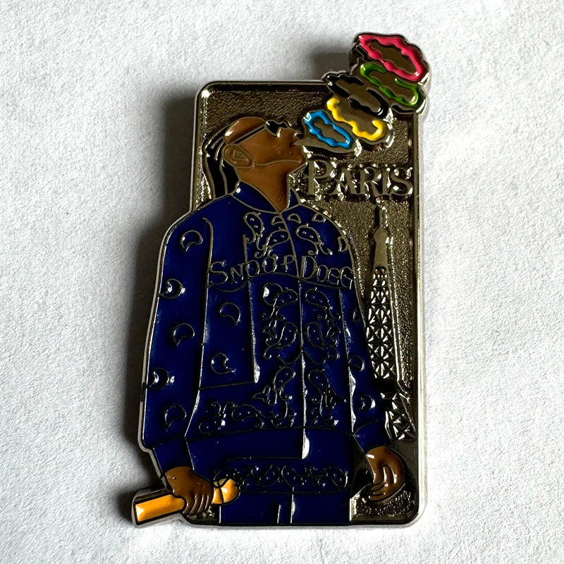 2024 Snoop Dogg Enamel Pins Snoopdogg Pin Hiphop Rock Fashion Jewelry Brooches Special Souvenir Collections